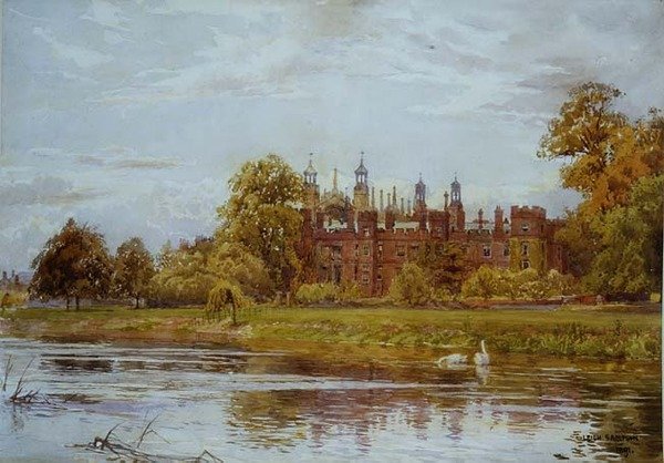 Eton College vanaf de Rivier door Leigh Sampson