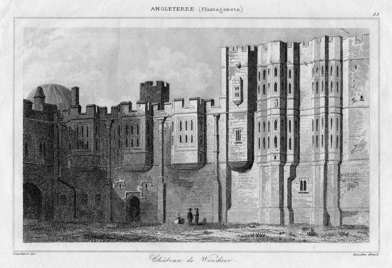 Windsor Castle, Berkshire, 19e eeuw door Lemaitre