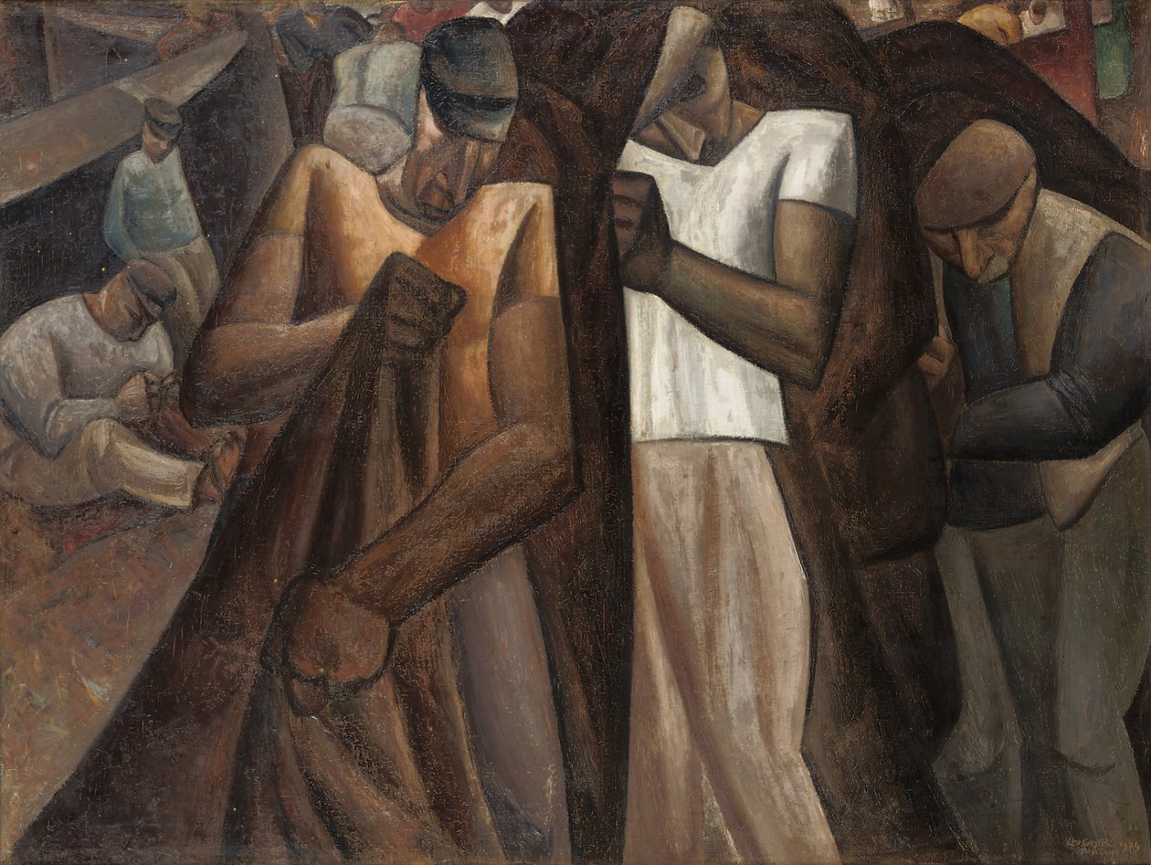 Nettendragers, c.1924 door Leo Gestel