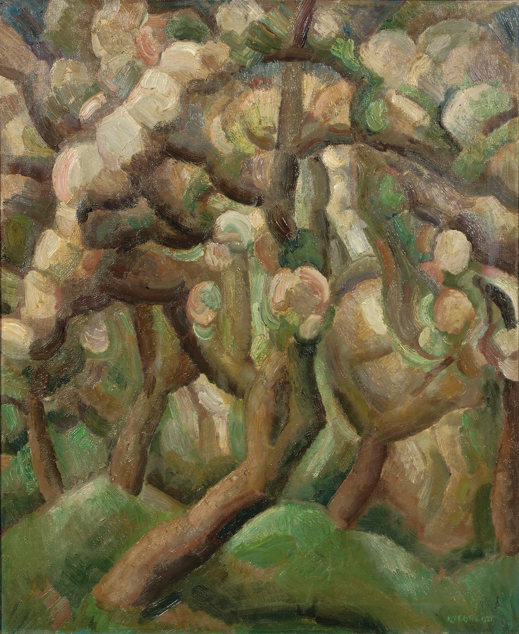 Boomgaard in bloei door Leo Gestel