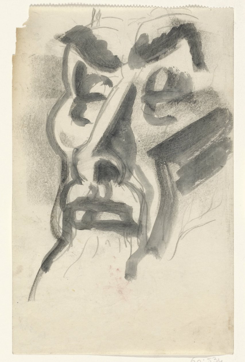 Portret van Jan Toorop door Leo Gestel