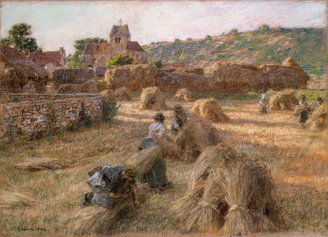 De schovenbinders, 1897 door Leon Augustin Lhermitte