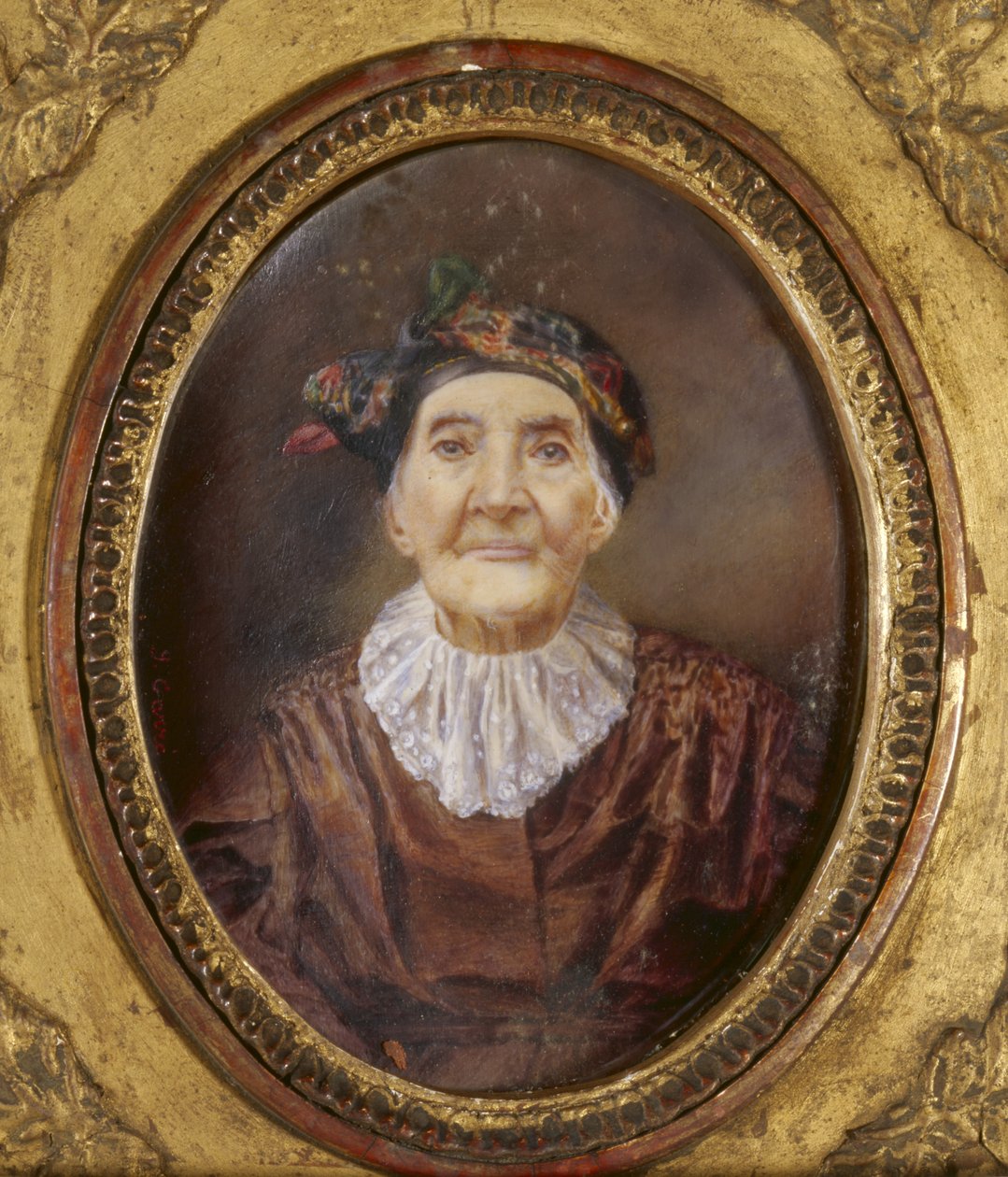 Portret van mevrouw Vacaresco door Leon Georges Carre