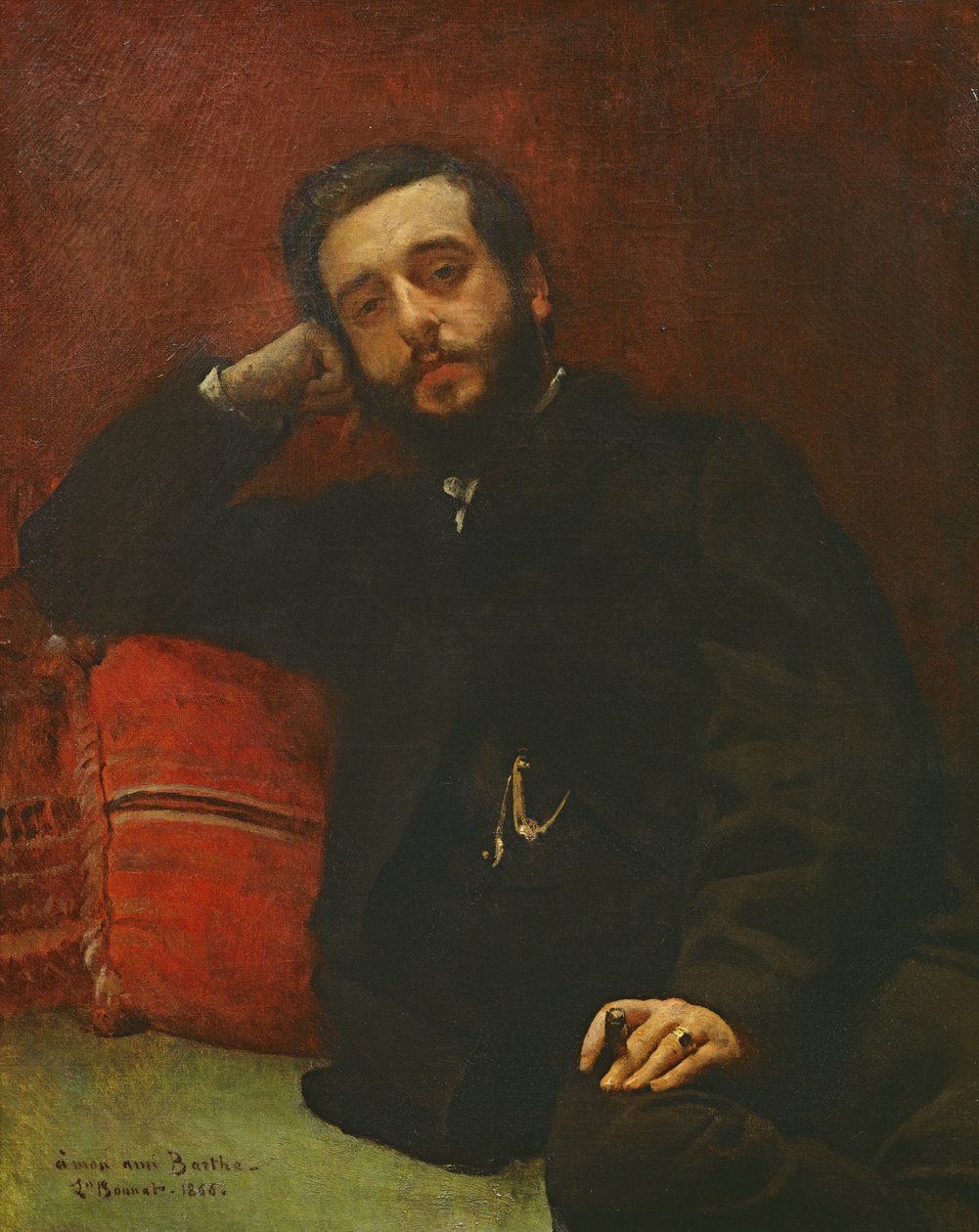 Portret van Adrien Barthe door Leon Joseph Florentin Bonnat
