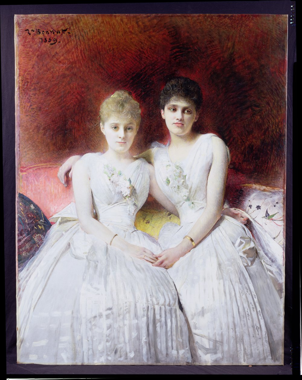 Portret van Marthe en Terese Galoppe, 1889 door Leon Joseph Florentin Bonnat