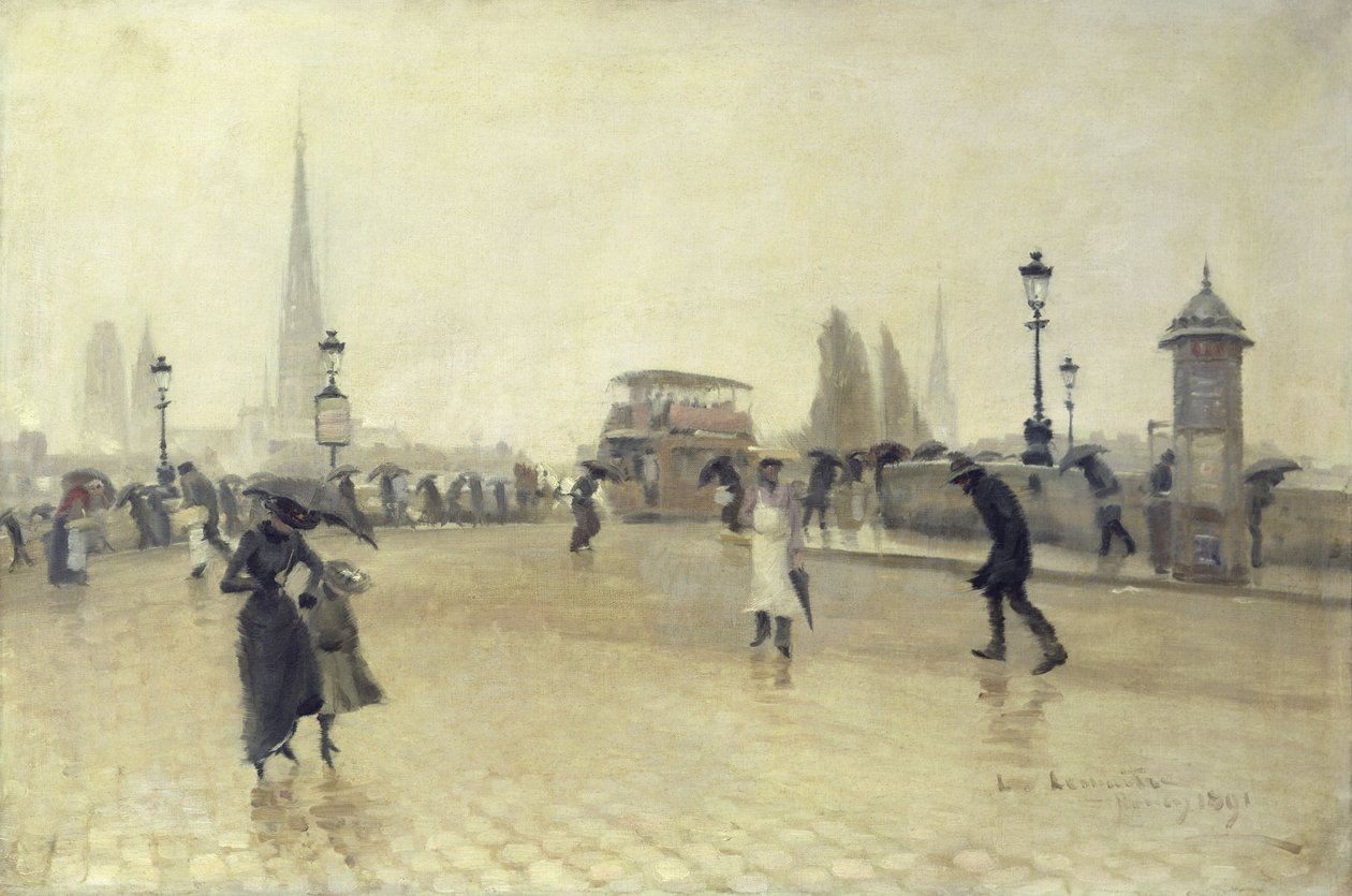 De Pont Corneille, Rouen, 1891 door Léon Jules Lemaître