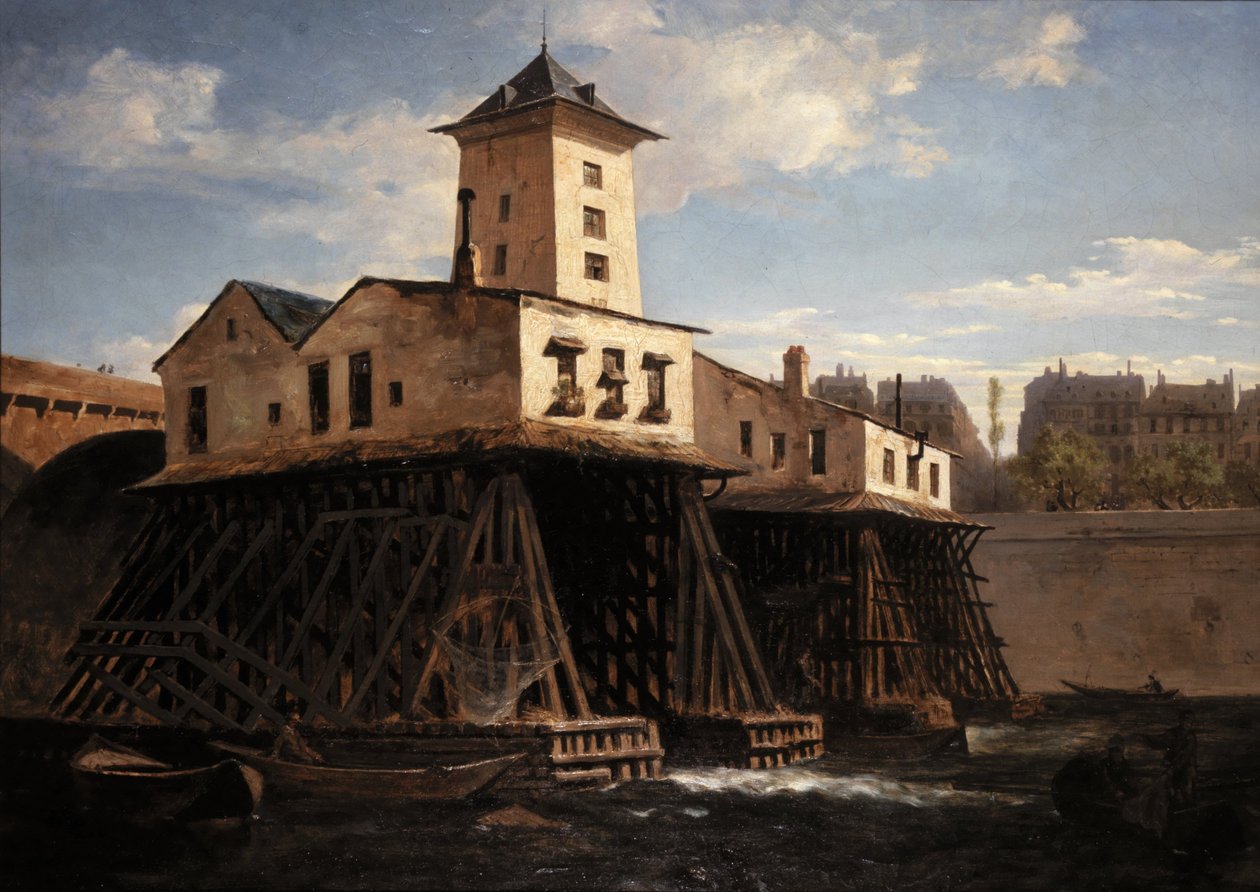 La pompe Notre-Dame door Leon Auguste Melle