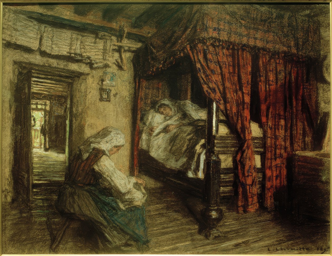 Interieur door Leon Augustin Lhermitte