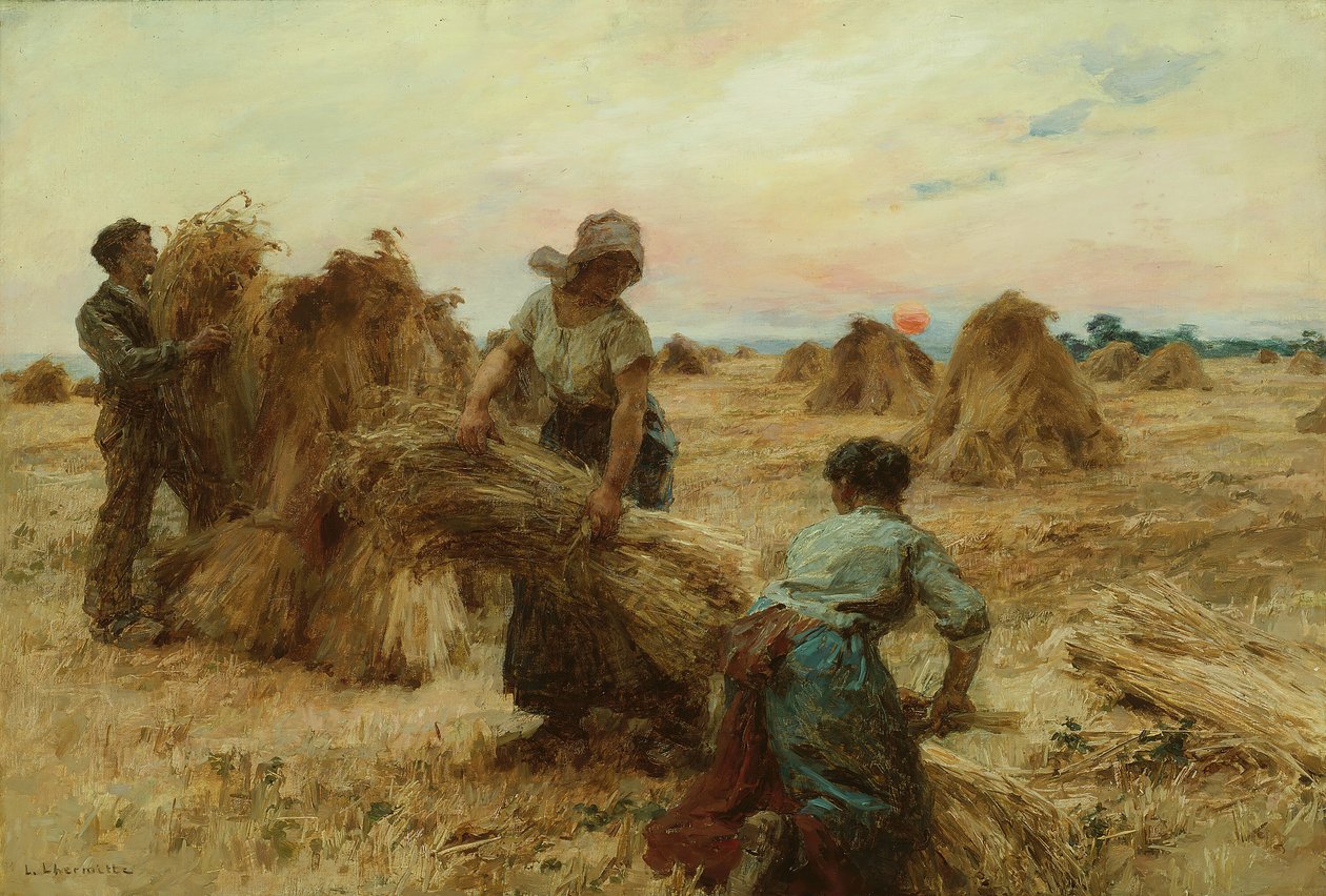 De oogsters door Leon Augustin Lhermitte