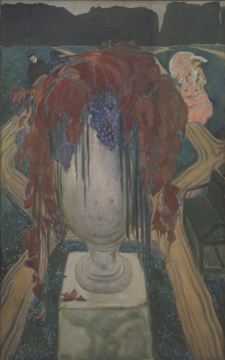 Herfst Een Vaas, 1906 door Leon Bakst