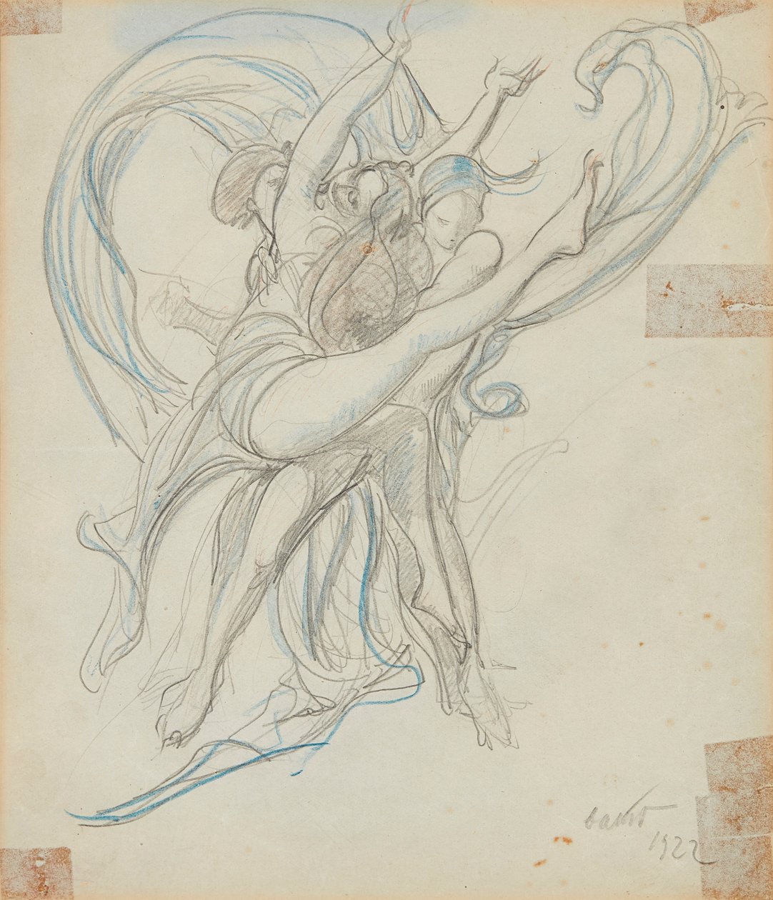 Groep dansers door Leon Bakst