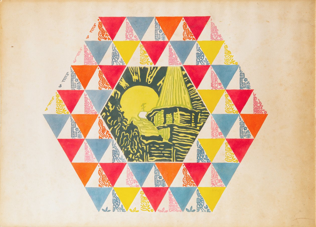 Textielontwerp door Leon Bakst