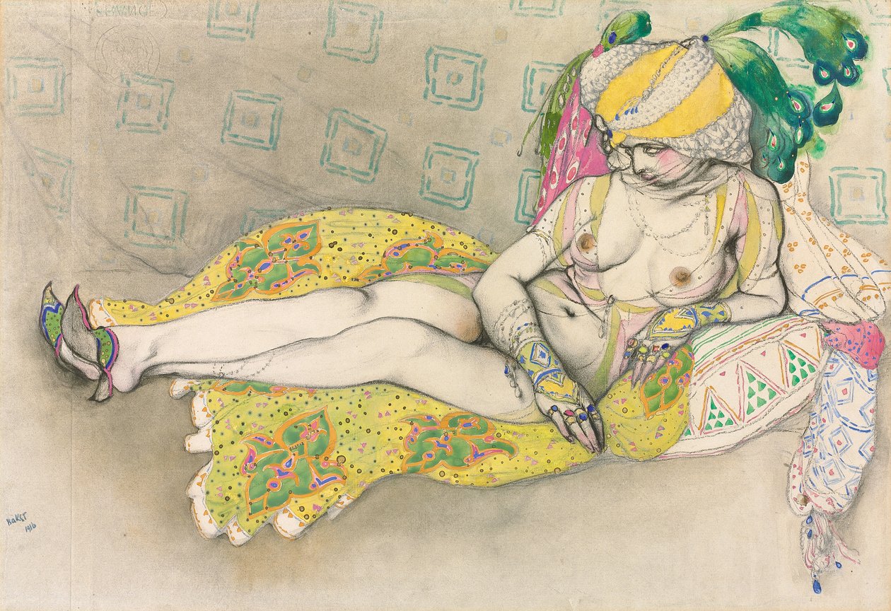 De Gele Sultana door Leon Bakst