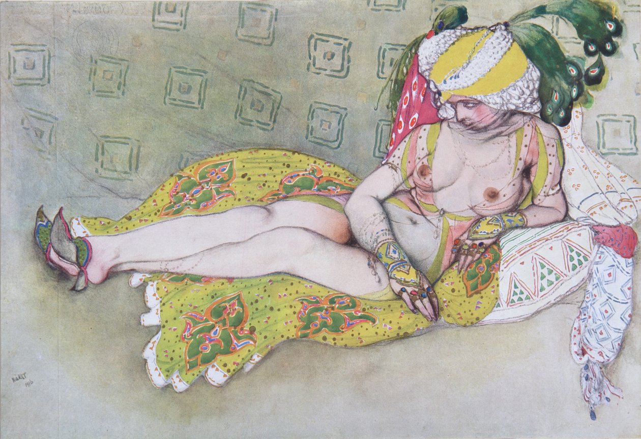 De Gele Sultansvrouw door Leon Bakst