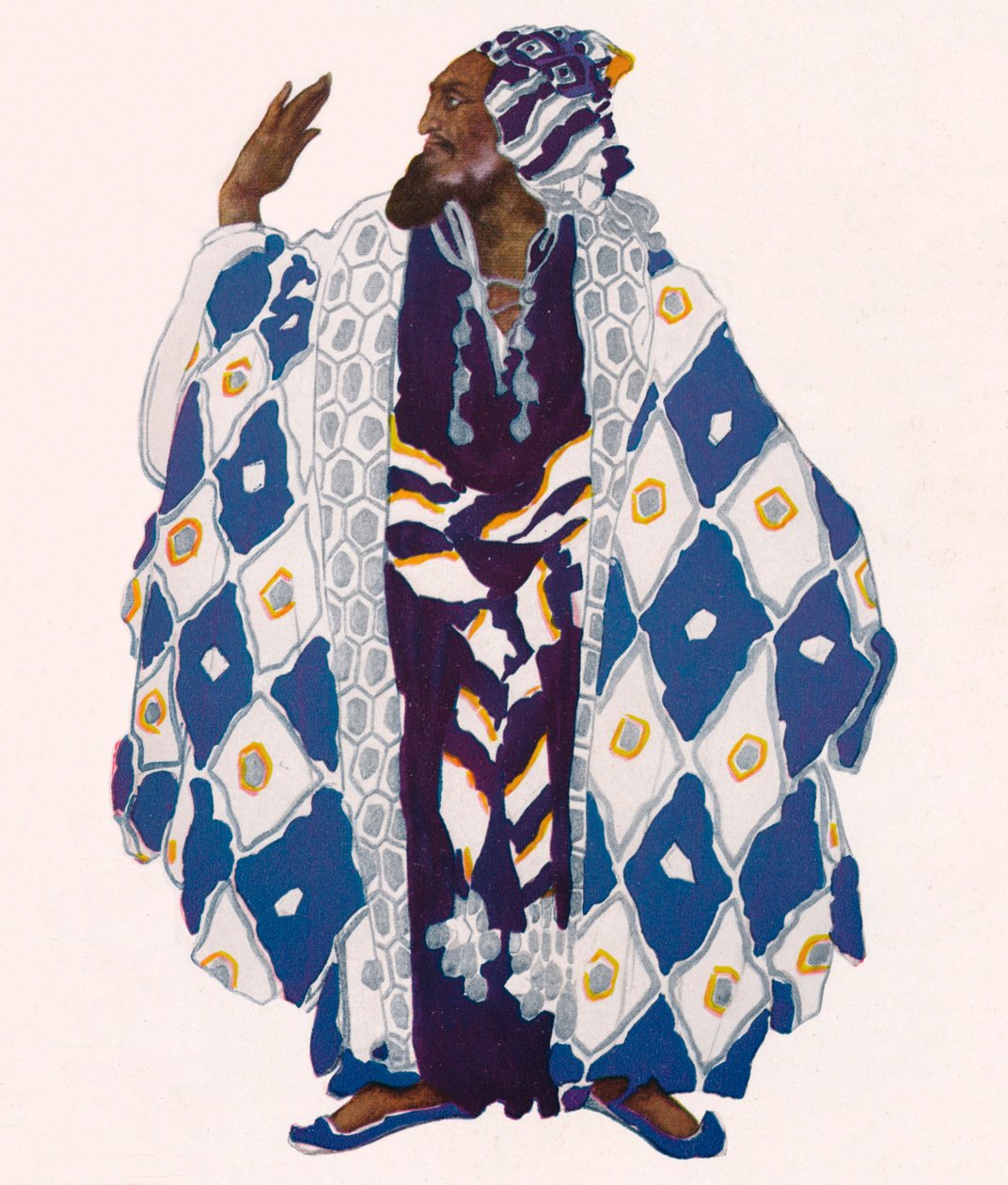 Een vooraanstaande Mesopotamiër, 1922 door Leon Bakst