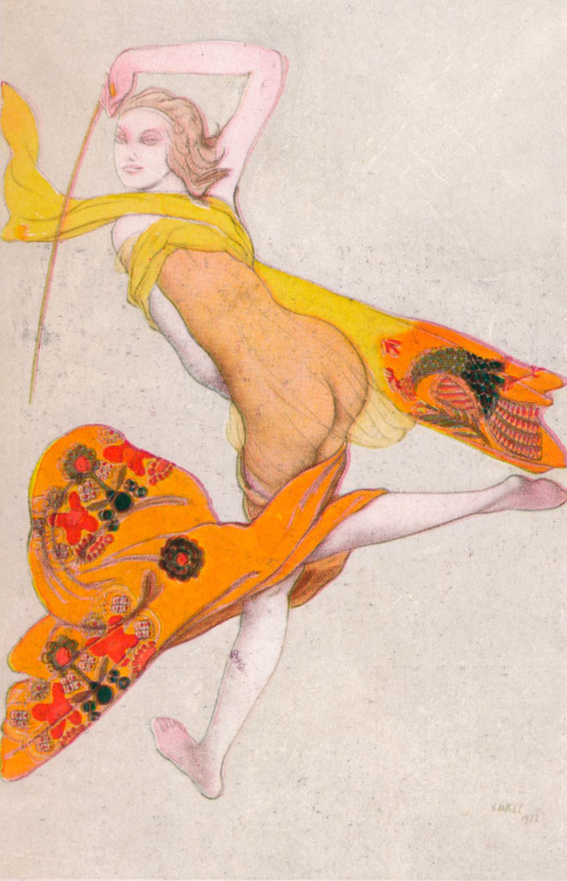 Een dansende slaaf, 1922 door Leon Bakst