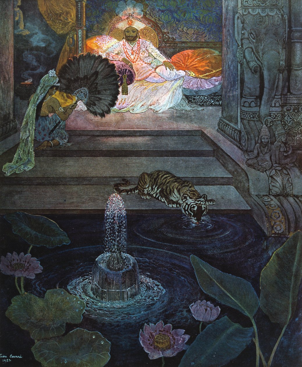 Au Jardin des Gemmes door Leon Carre