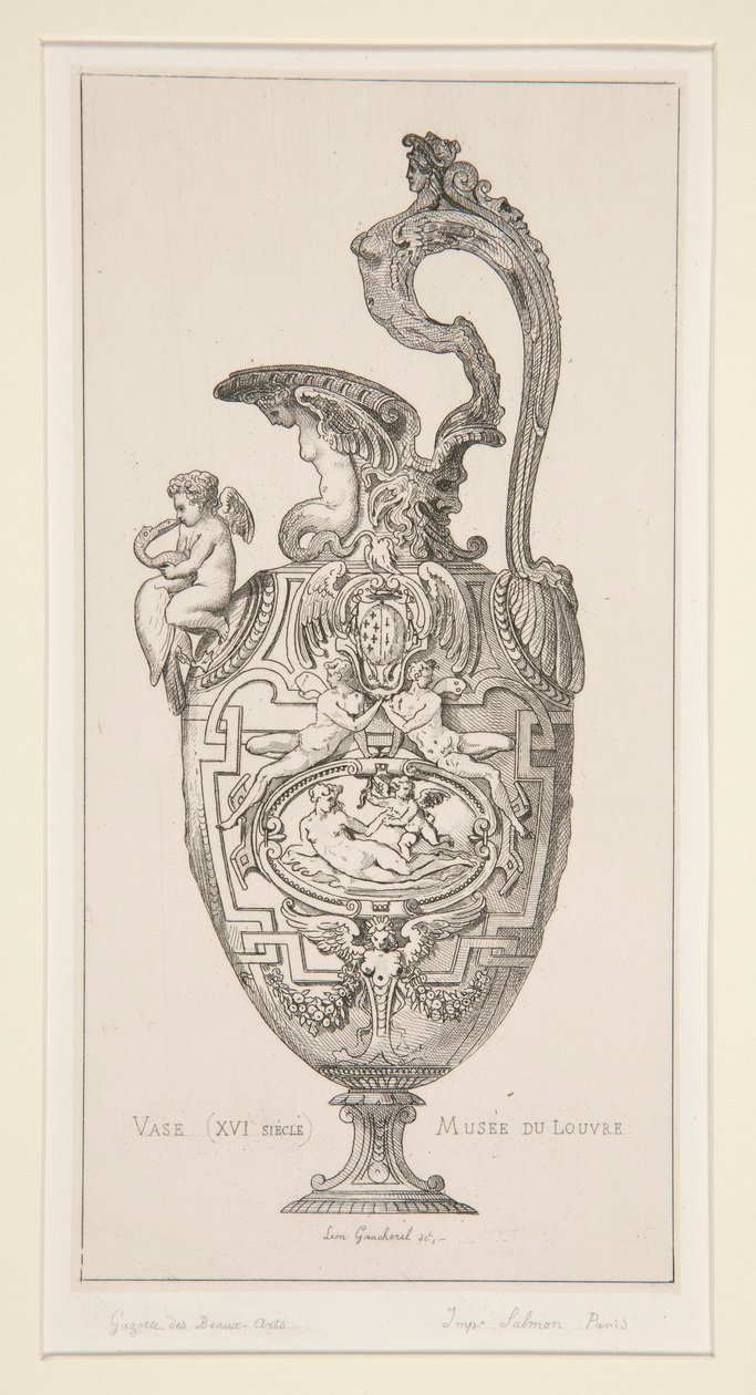 Vaas (XVI eeuw) Musée du Louvre door Leon Gaucherel
