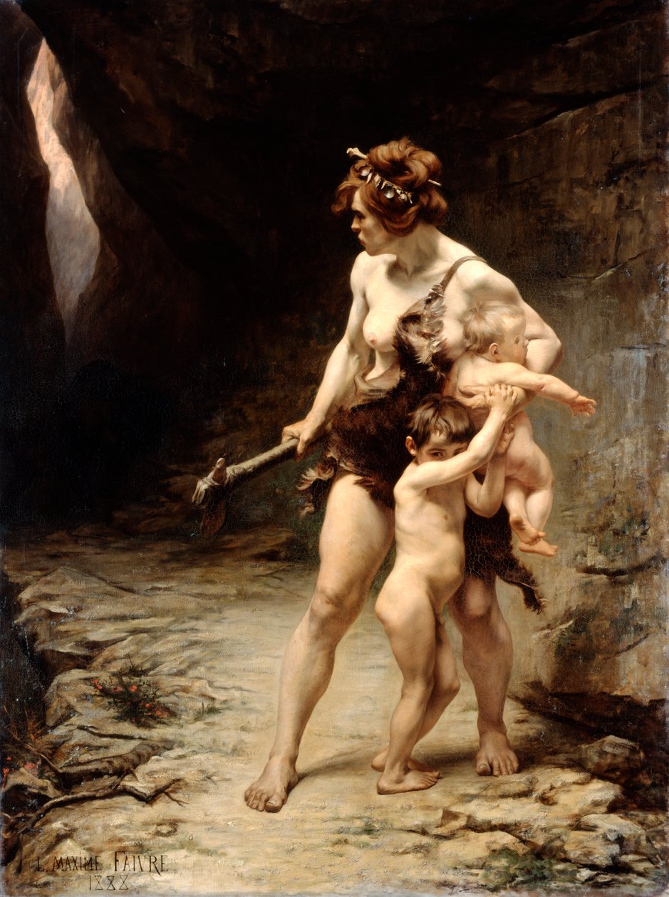 Deux mères, 1888 door Leon Maxime Faivre