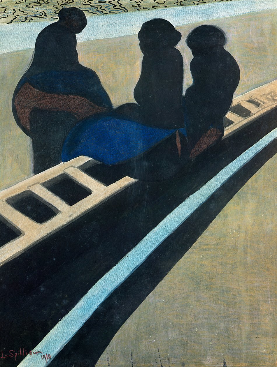 Vissersvrouwen op de Kade door Leon Spilliaert