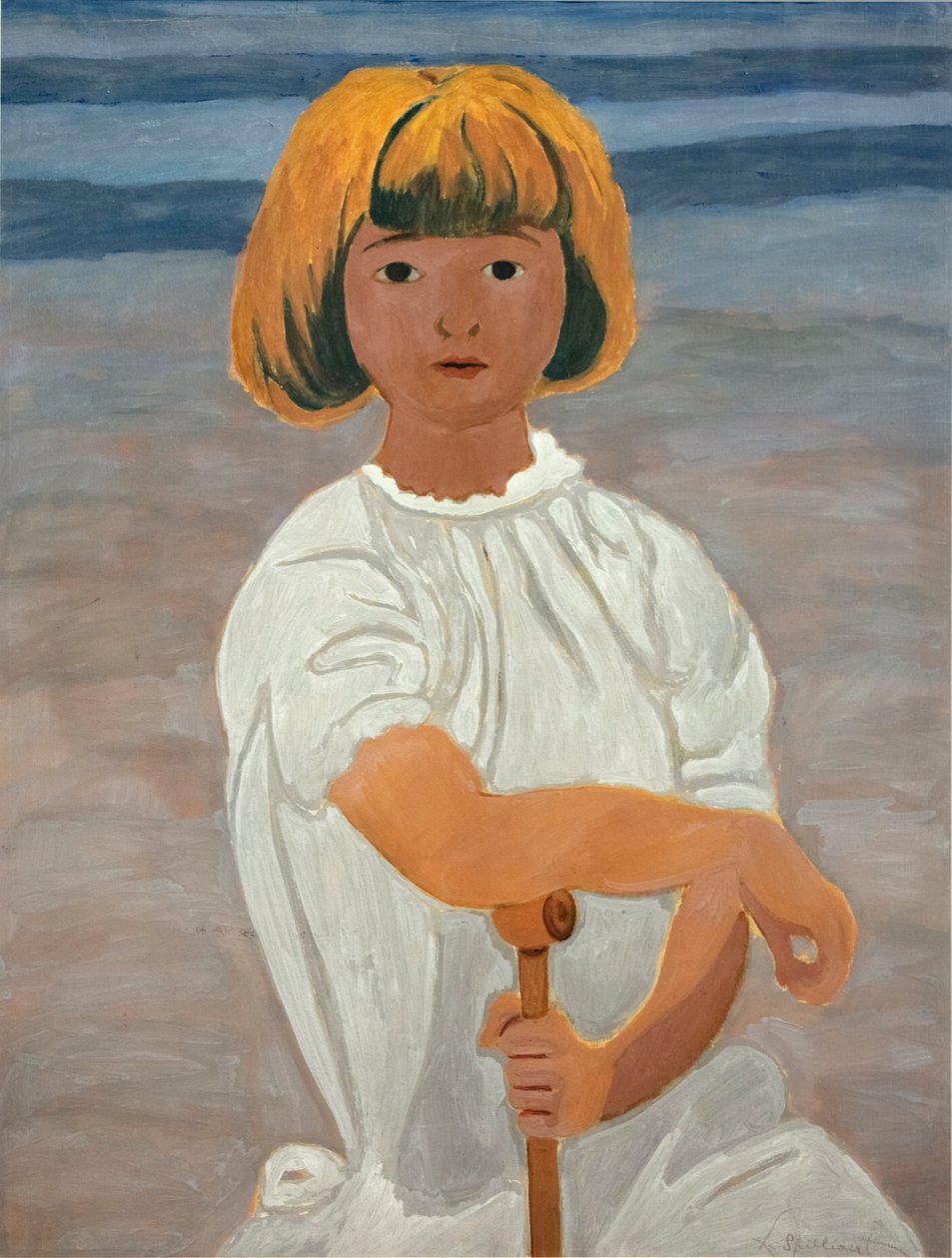 Meisje op het strand door Leon Spilliaert