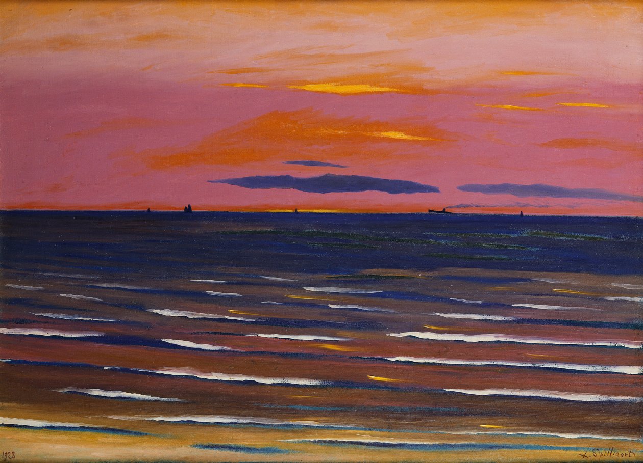 Marine-avond door Leon Spilliaert