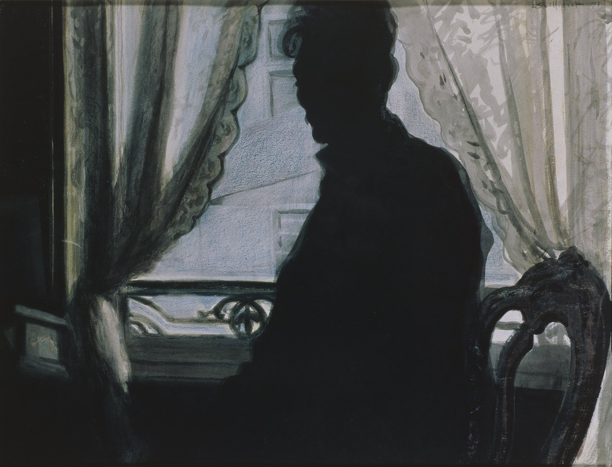 Silhouet van de Kunstenaar door Leon Spilliaert