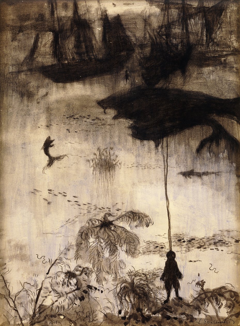 Walvissen door Leon Spilliaert