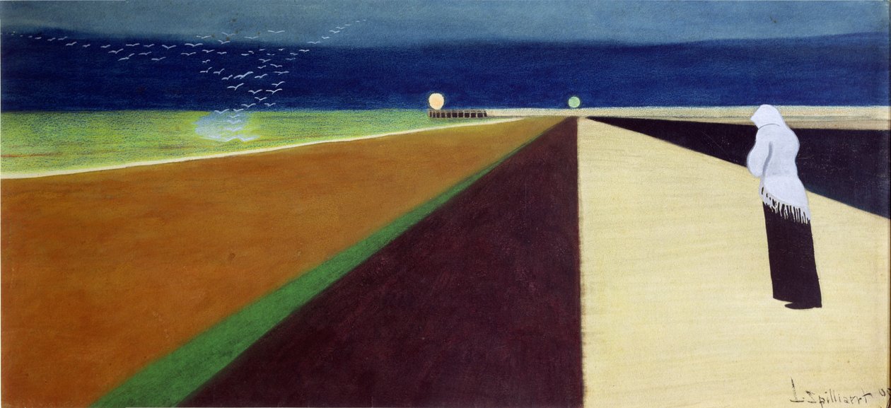 Vrouw op de Pier door Leon Spilliaert