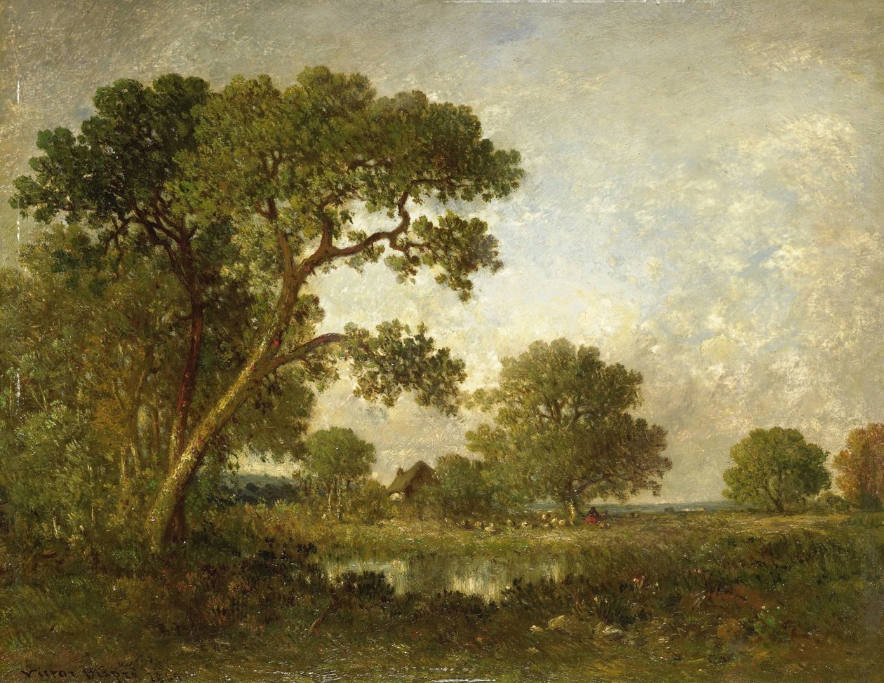 Landschap door Leon Victor Dupre