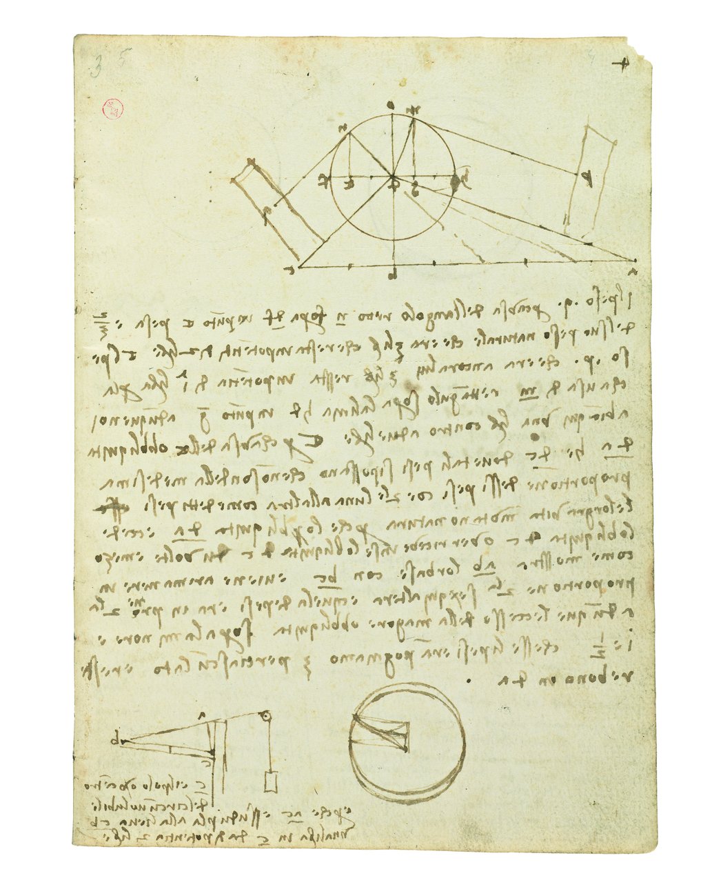 Codex over de vlucht van vogels, Folio 4 recto door Leonardo da Vinci