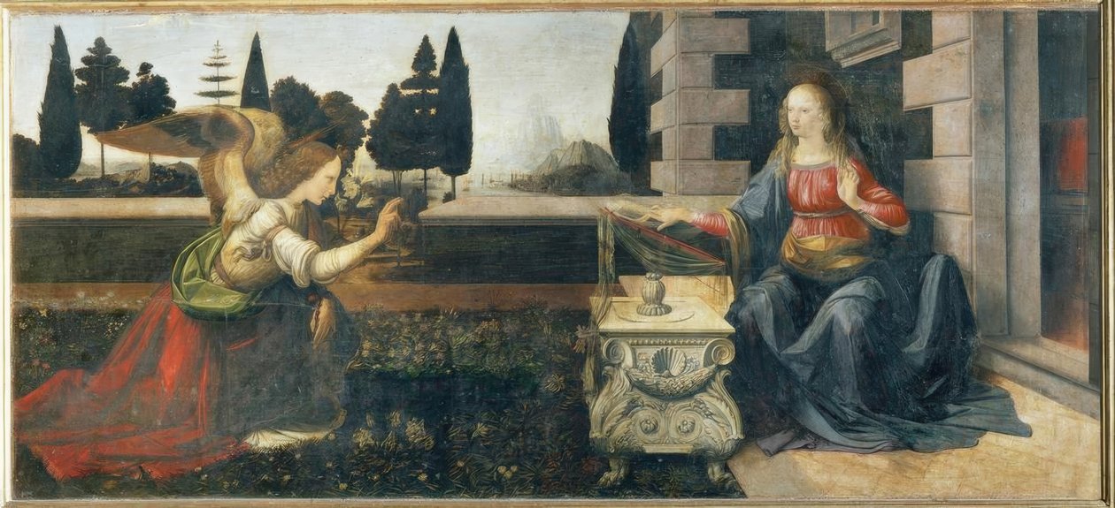 De Aankondiging door Leonardo da Vinci