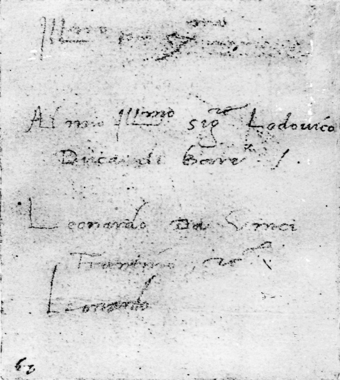 Handschrift van Leonardo da Vinci door Leonardo da Vinci