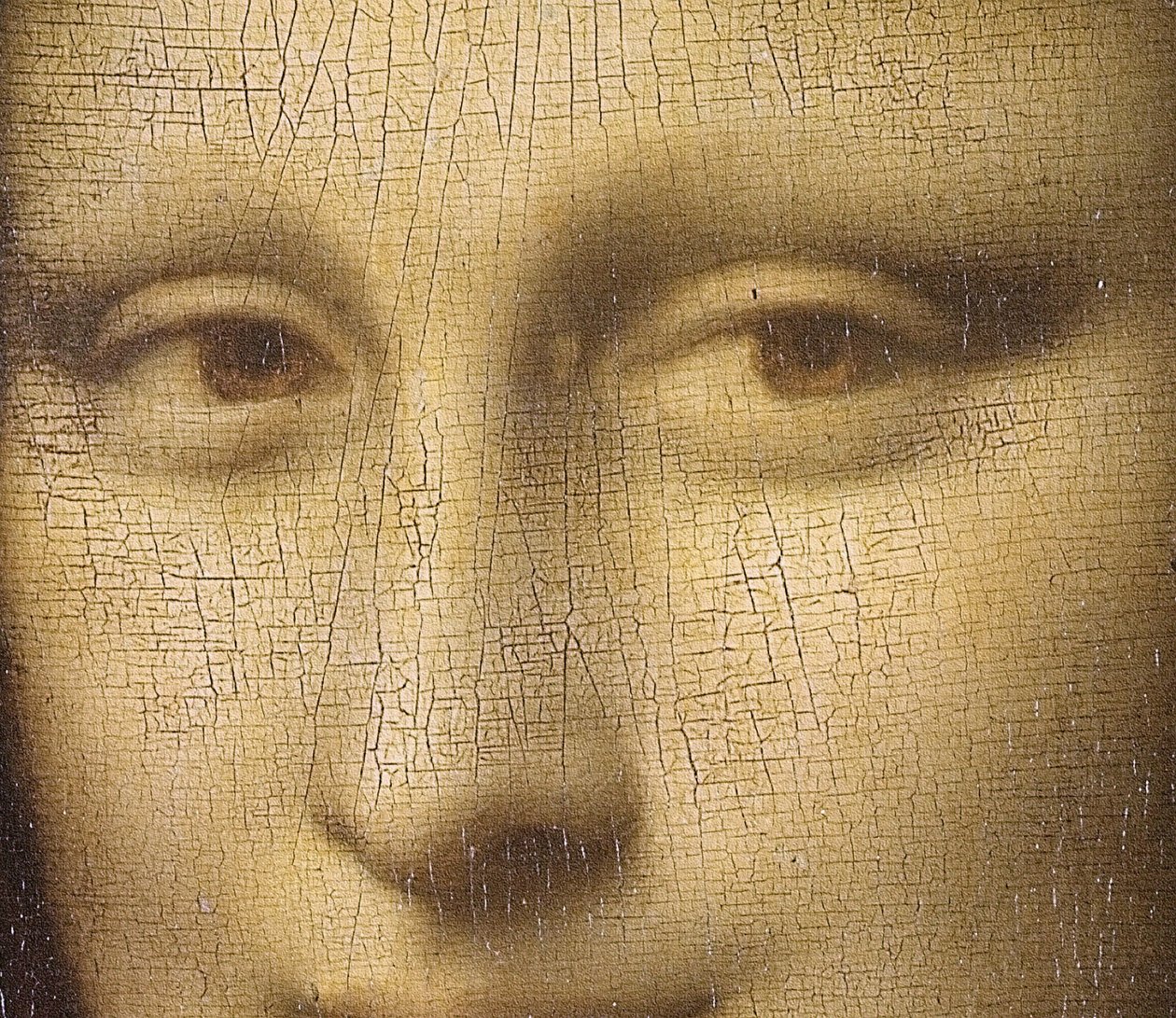 Mona Lisa (detail) door Leonardo da Vinci