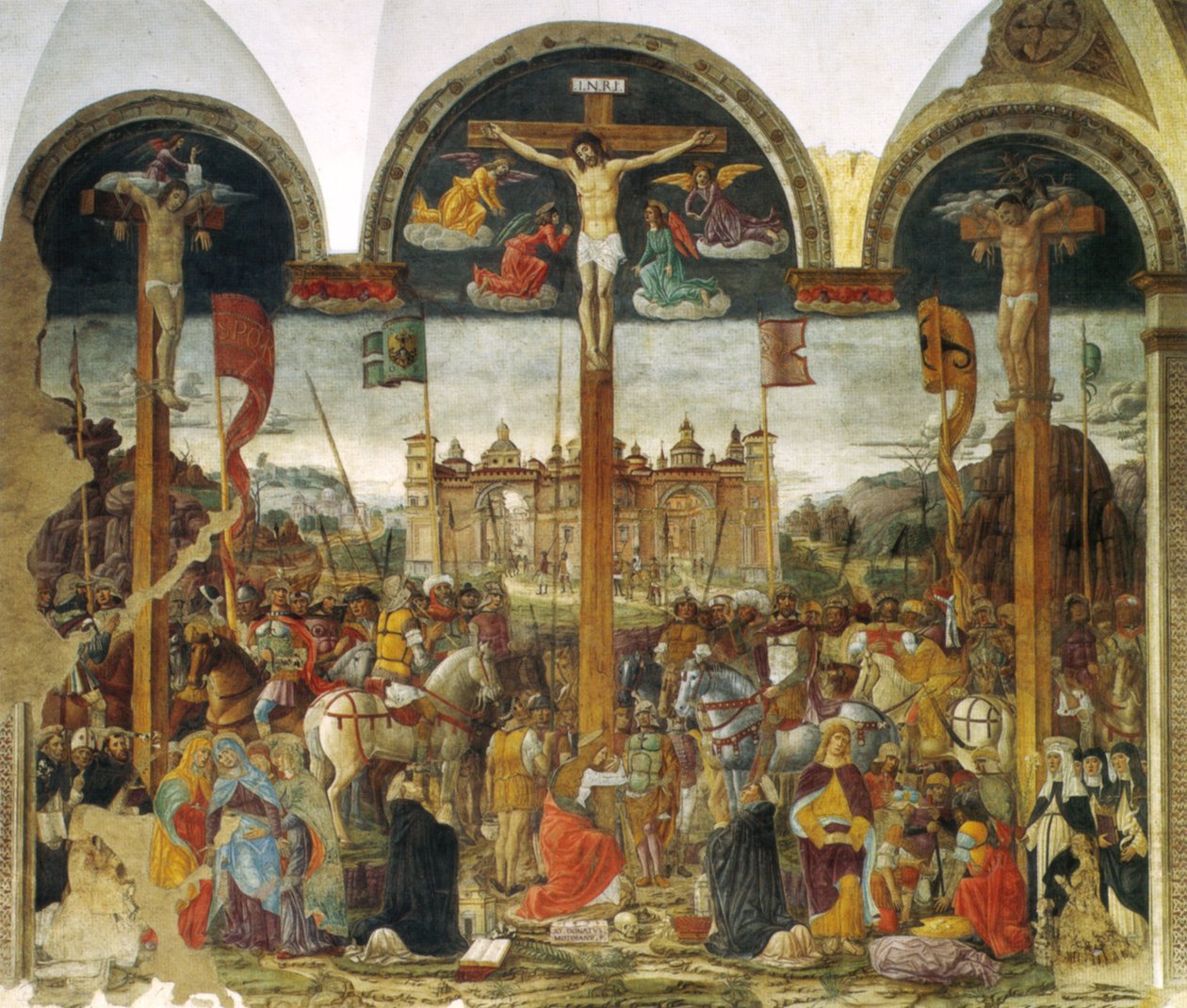 Montorfano, kruisiging door Leonardo da Vinci