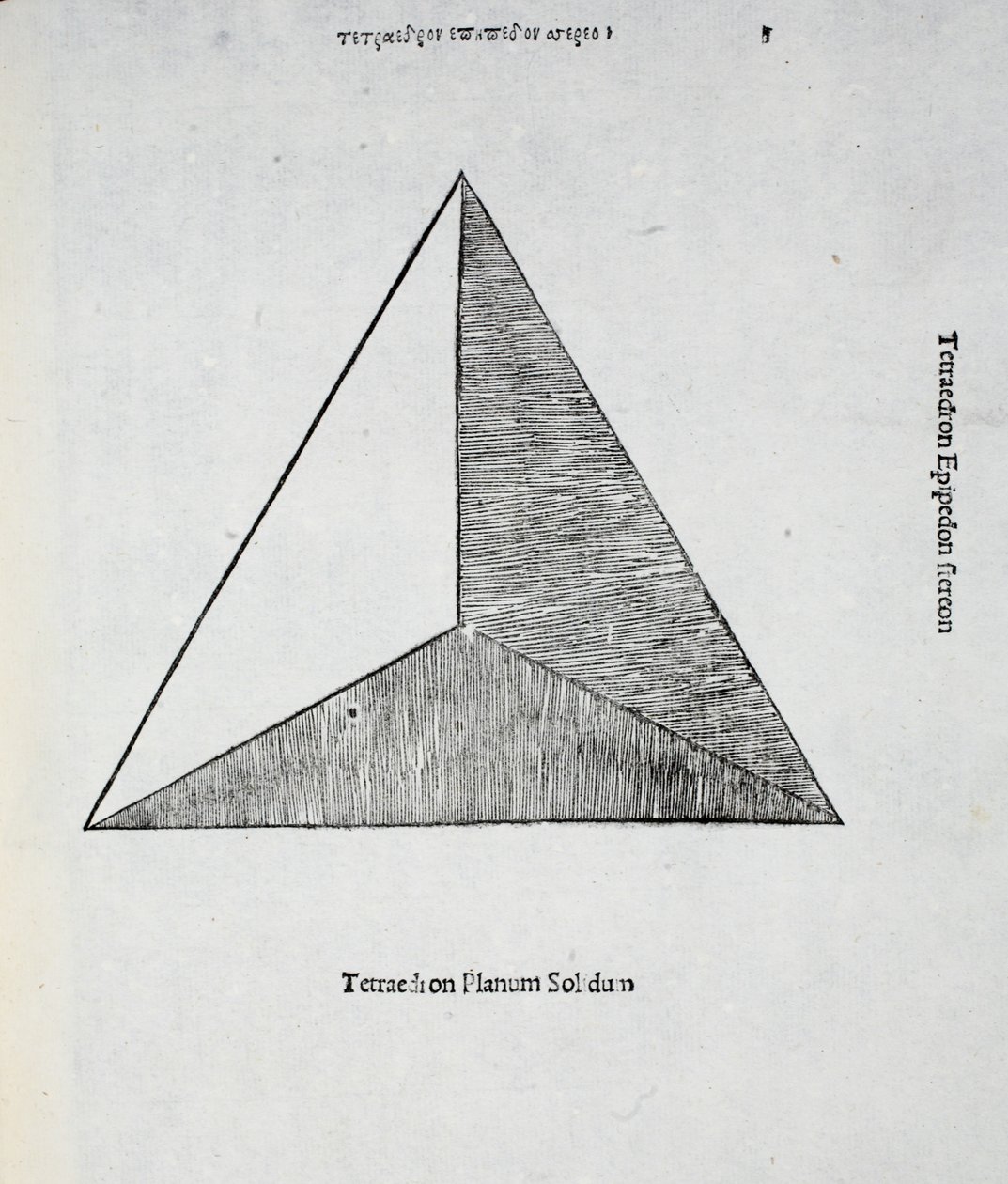 Tetraedron planum solidum, illustratie uit 