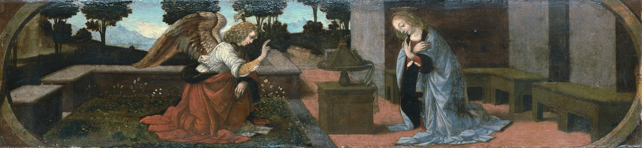Aankondiging aan Maria door Leonardo da Vinci