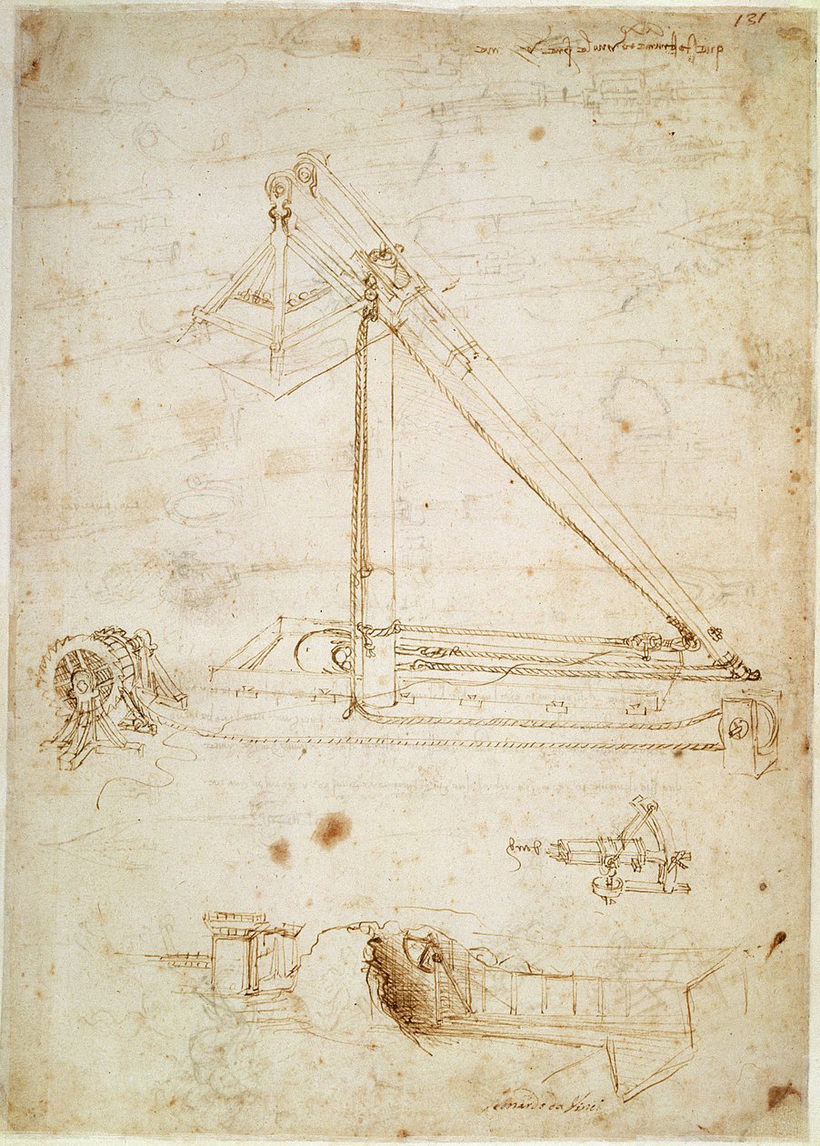 Oorlogsmachine door Leonardo da Vinci
