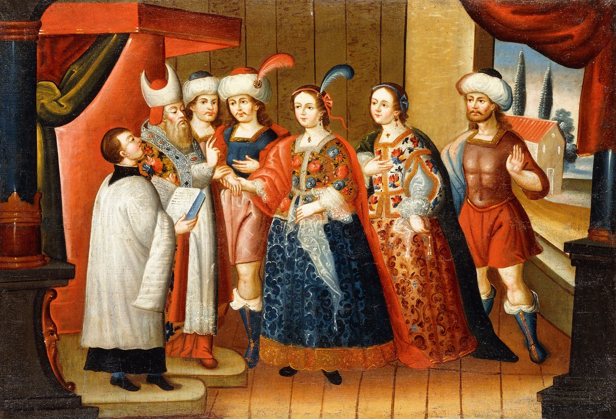Het huwelijk van koning David door Leonardo Flores