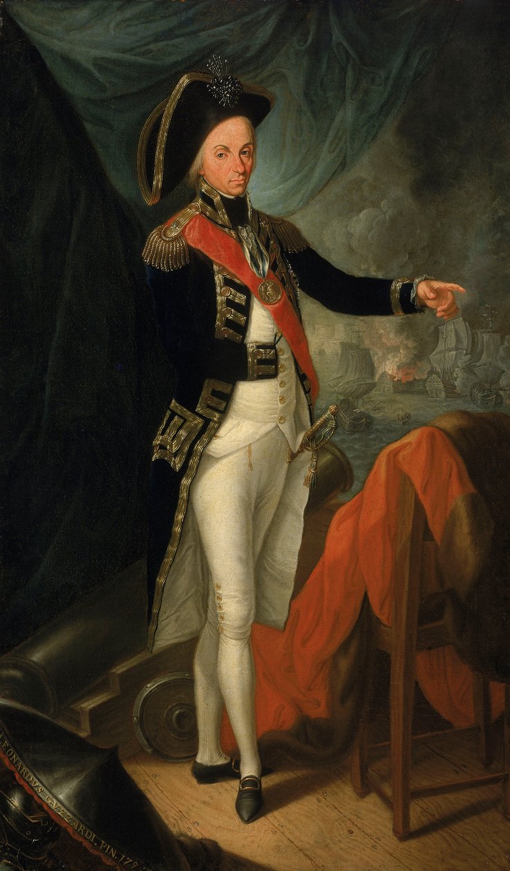 Vice-admiraal Horatio Nelson door Leonardo Guzzardi