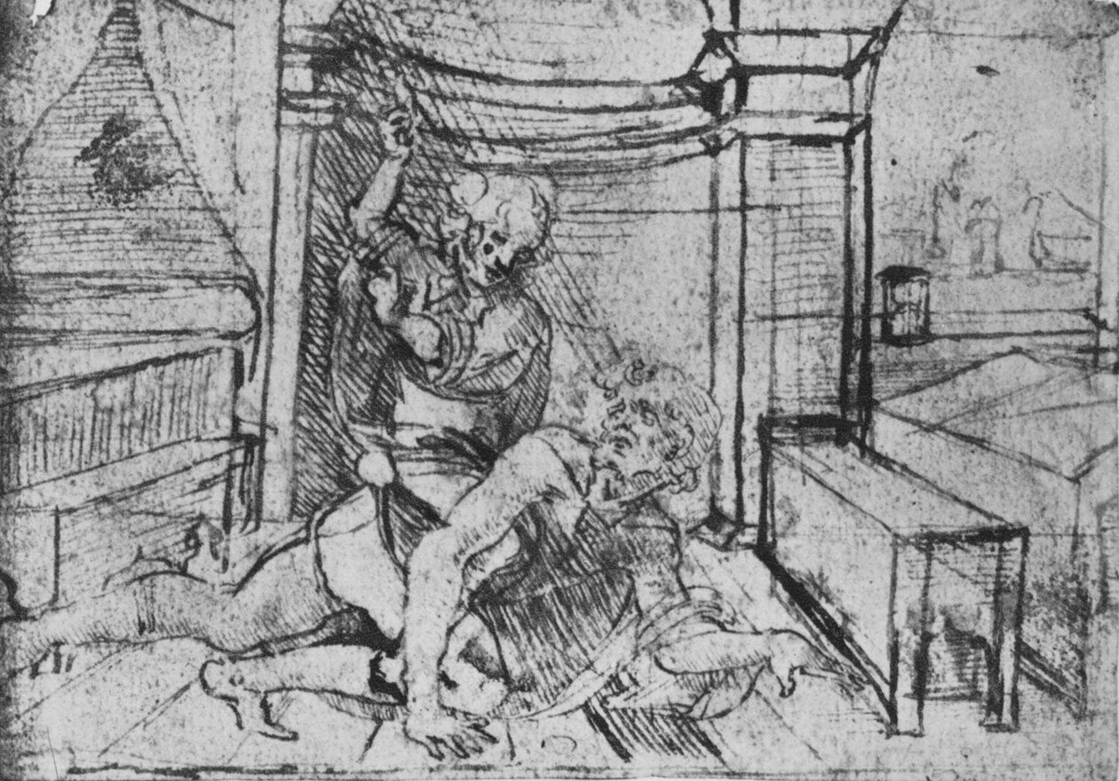 Aristoteles en Phyllis, ca. 1480 1945 door Leonardo da Vinci
