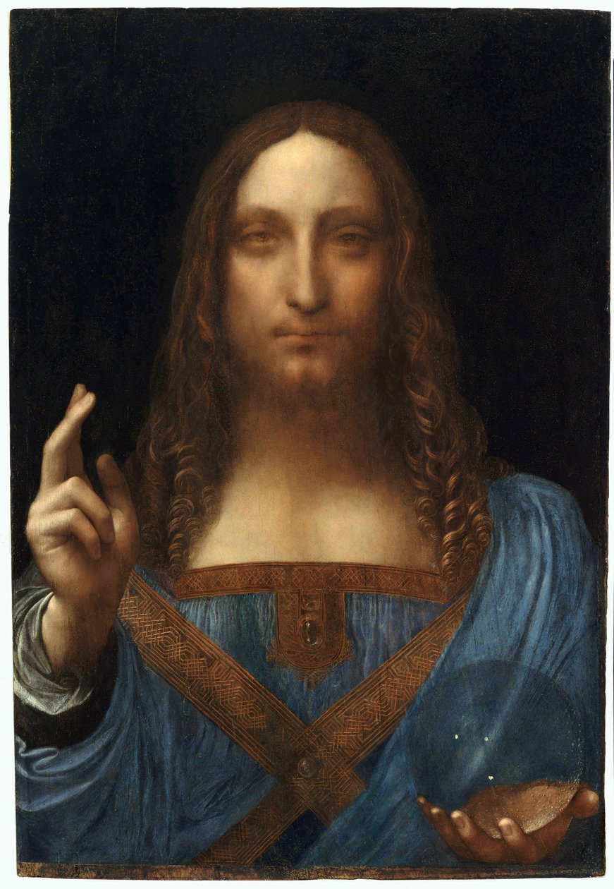 Christus als Salvator Mundi door Leonardo da Vinci