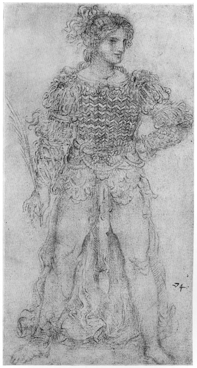 Kostuumstudie, 1954 door Leonardo da Vinci