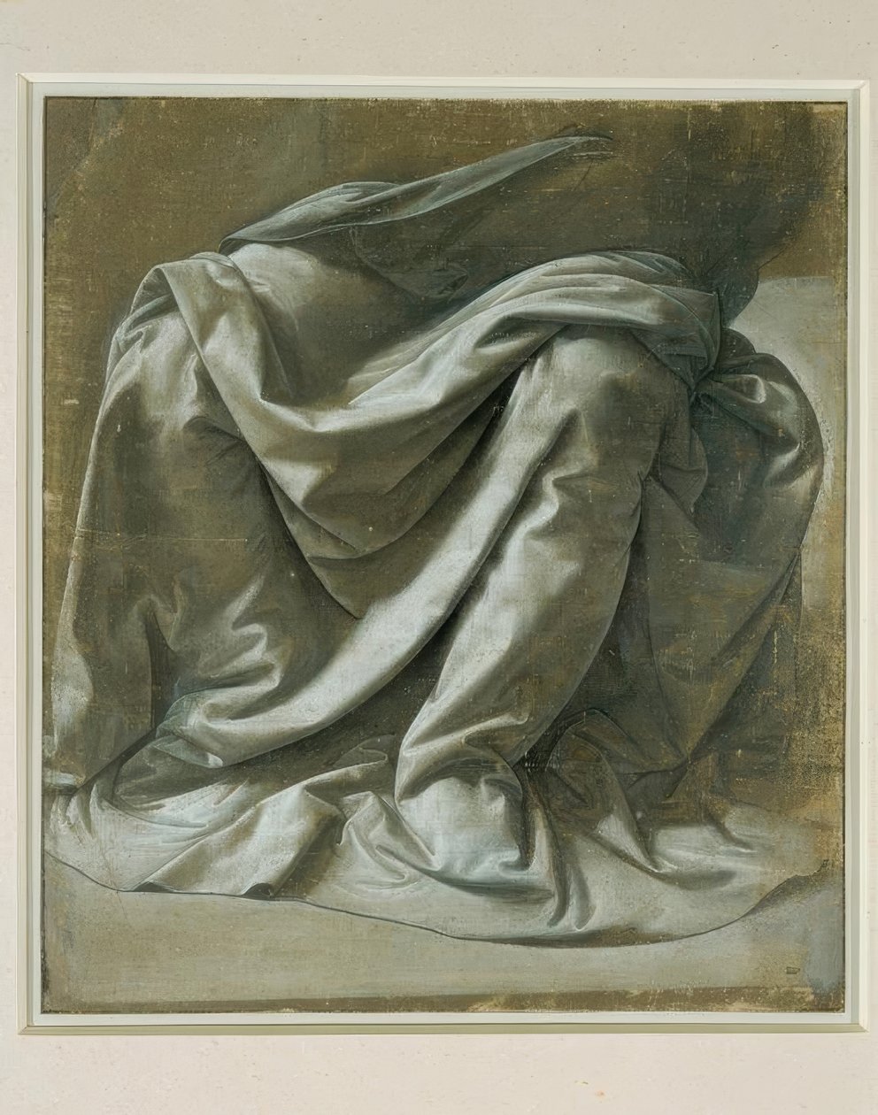 Gewaadstudie door Leonardo da Vinci
