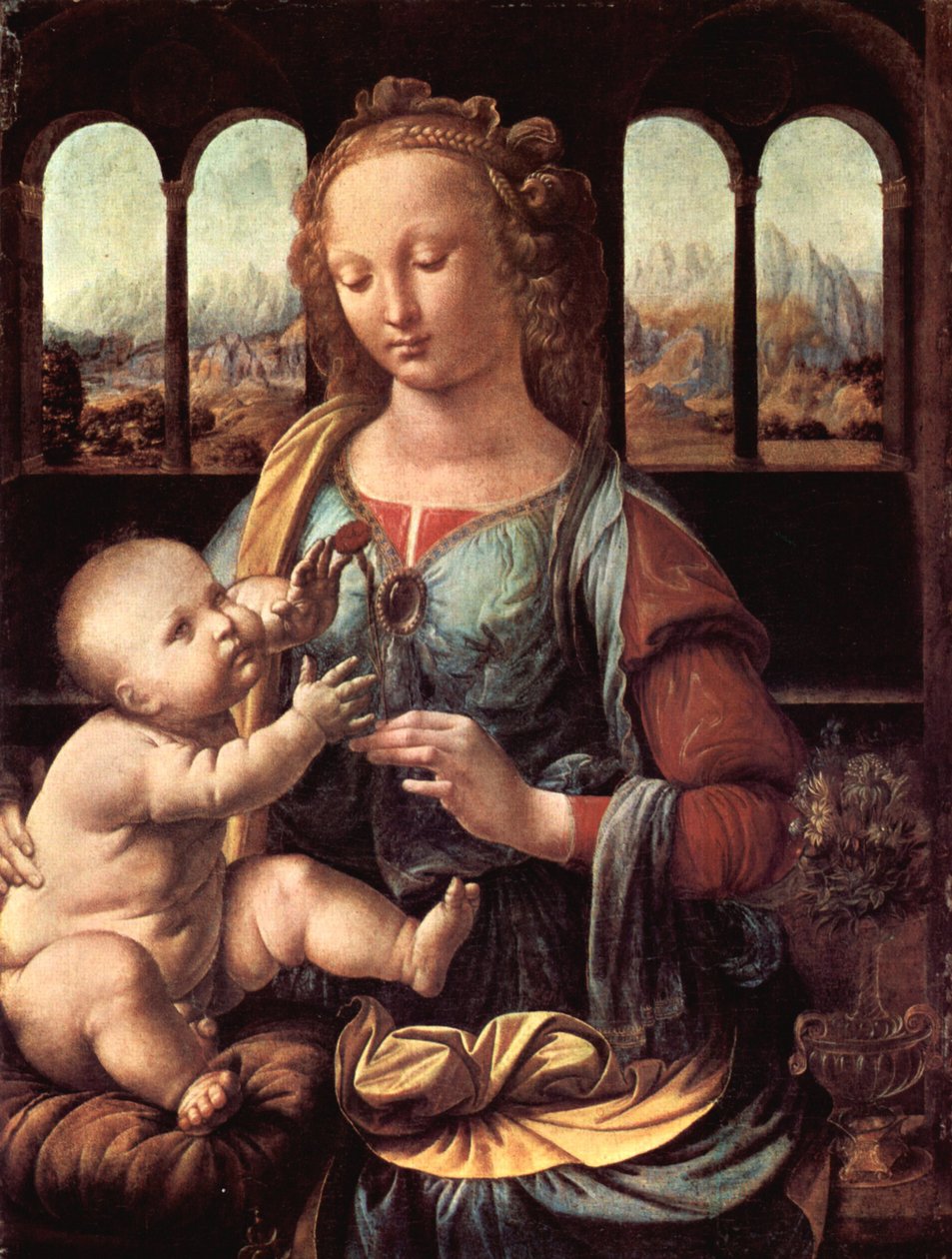 Madonna van de Anjer door Leonardo da Vinci