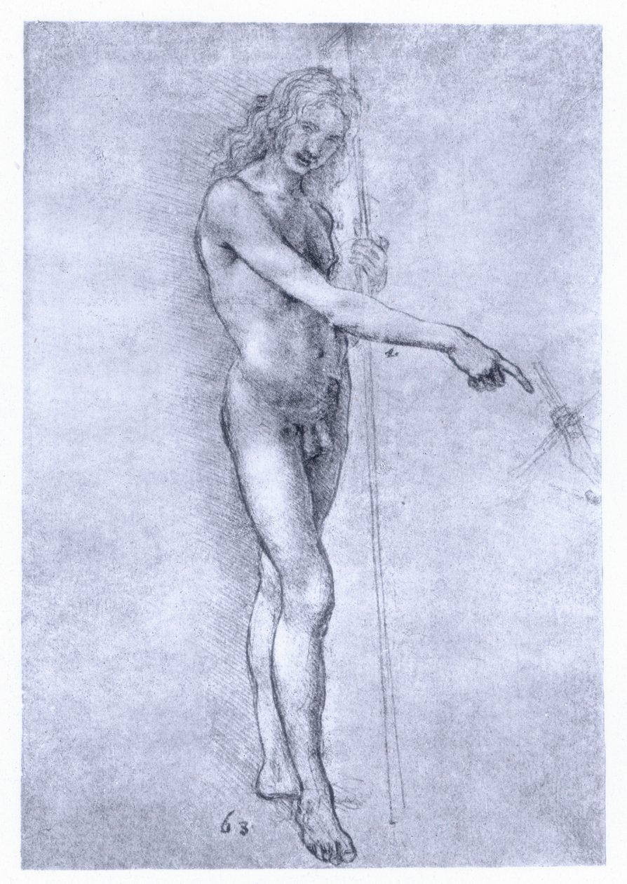 Sint Jan de Doper, ca. 1478 door Leonardo da Vinci