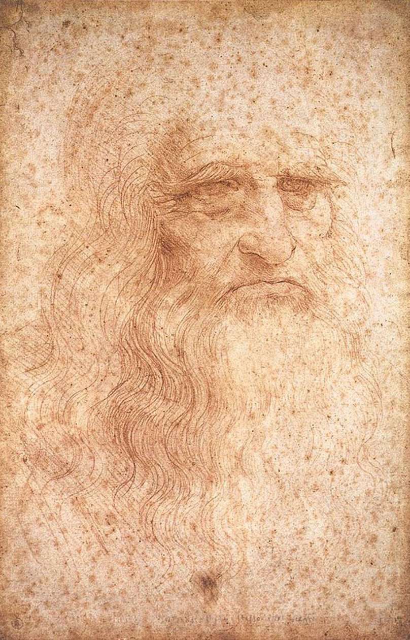 vermoedelijk zelfportret door Leonardo da Vinci