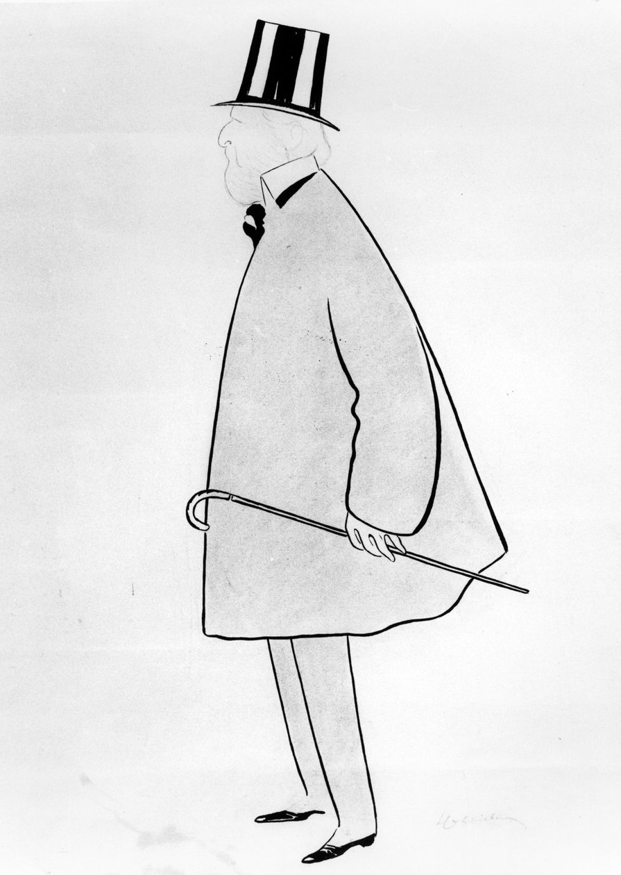 Karikatuur van Jacques Doucet, c.1910-29 door Leonetto Cappiello