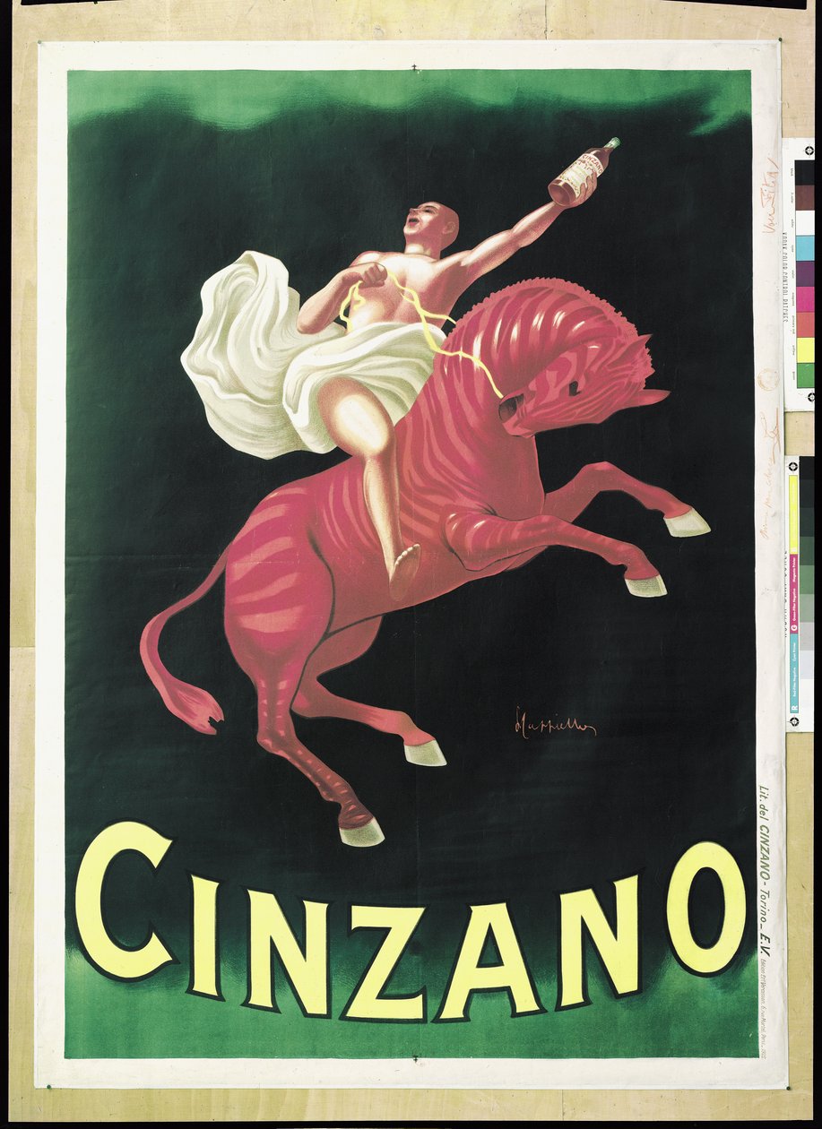 Poster voor Cinzano, 1925 door Leonetto Cappiello