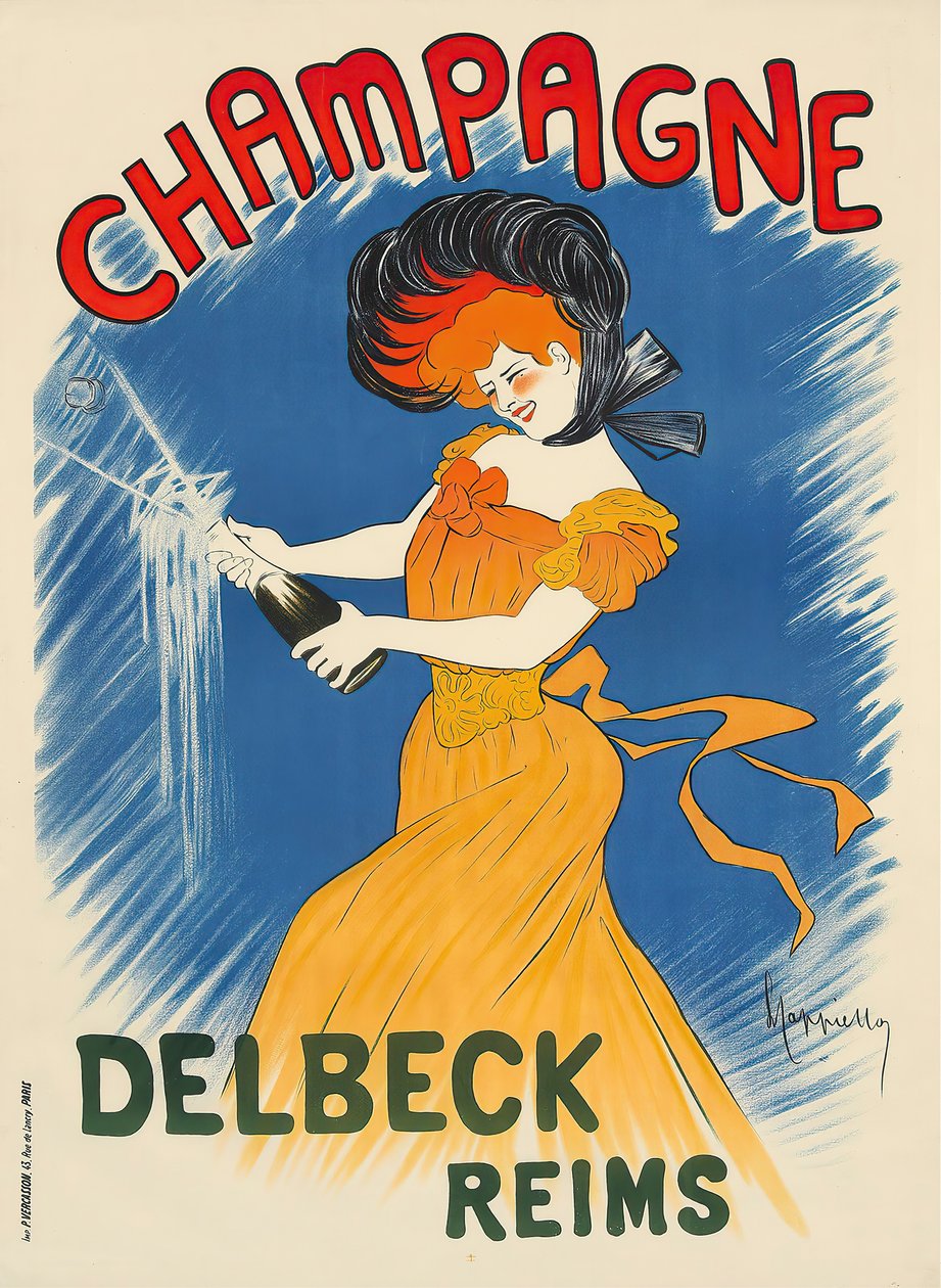 Champagne Delbeck, ca. 1902 door Leonetto Cappiello